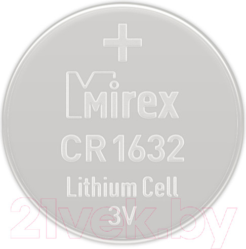 Изображение товара Комплект батареек Mirex CR1632 3V / CR1632-E4 (4шт)