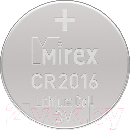 Изображение товара Комплект батареек Mirex CR2016 3V / CR2016-E4 (4шт)