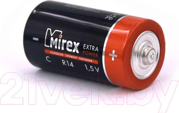 Изображение товара Комплект батареек Mirex R14 C 1.5V / 23702-ER14-E2 (2шт)