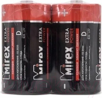 Изображение товара Комплект батареек Mirex 23702-ER20-E2 (2шт)