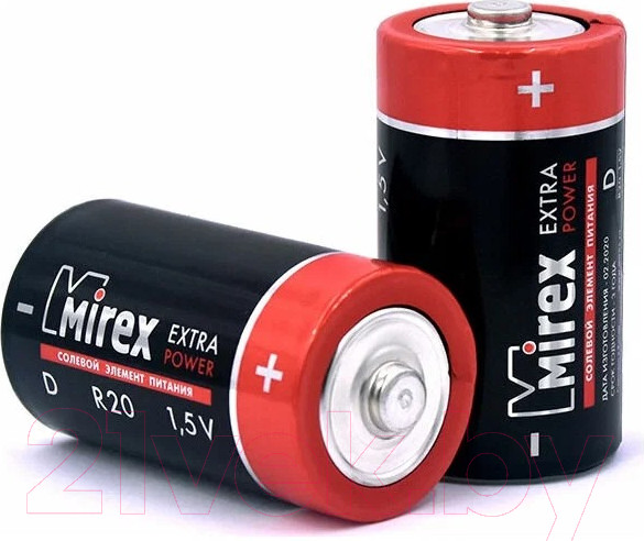 Изображение товара Комплект батареек Mirex 23702-ER20-E2 (2шт)