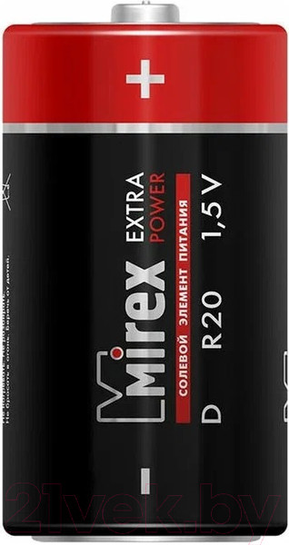 Изображение товара Комплект батареек Mirex 23702-ER20-E2 (2шт)