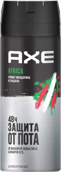 Изображение товара Антиперспирант-спрей Axe Men Африка Rock (150мл)