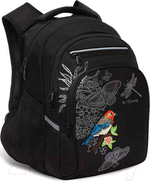 Изображение товара Школьный рюкзак Grizzly RG-161-3 (черный)