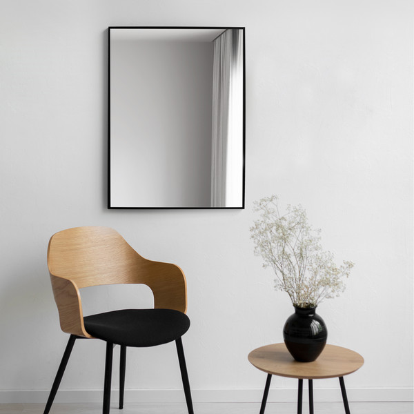 Изображение товара Зеркало Алмаз-Люкс М-243 (80x60см, в черной алюминиевой раме)