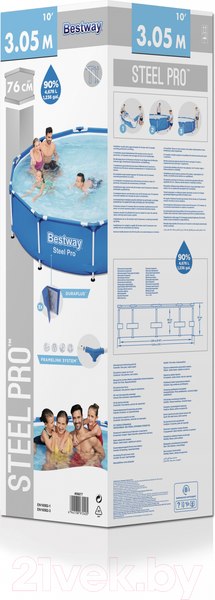 Изображение товара Каркасный бассейн Bestway Steel Pro 56677