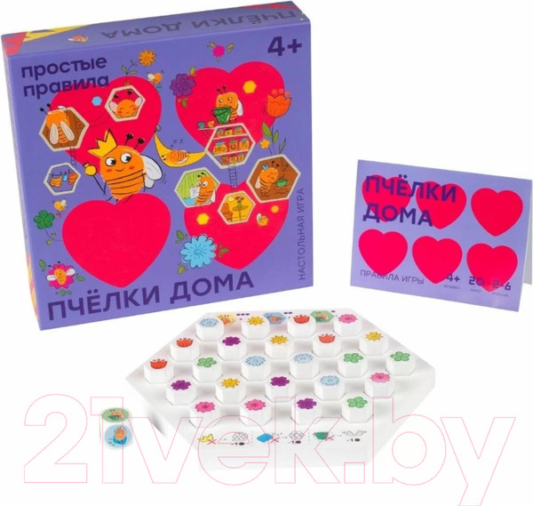 Изображение товара Настольная игра Простые правила Пчёлки дома