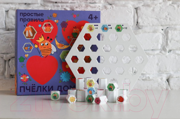 Изображение товара Настольная игра Простые правила Пчёлки дома