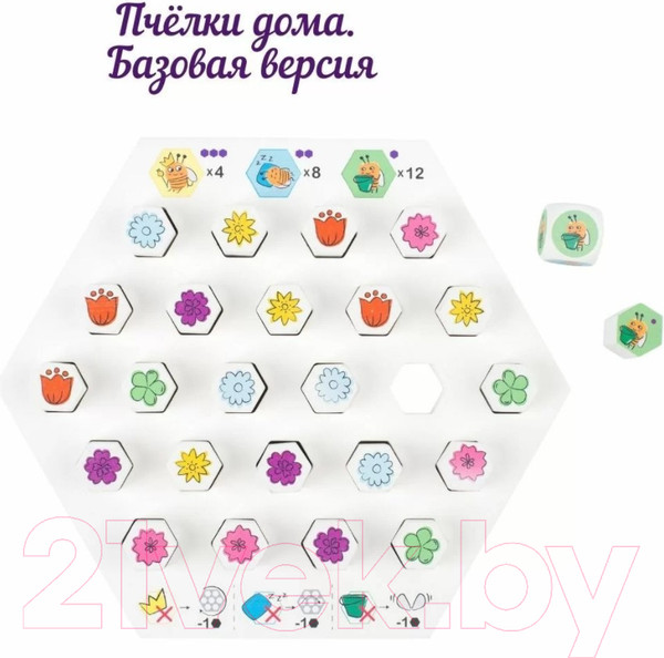 Изображение товара Настольная игра Простые правила Пчёлки дома
