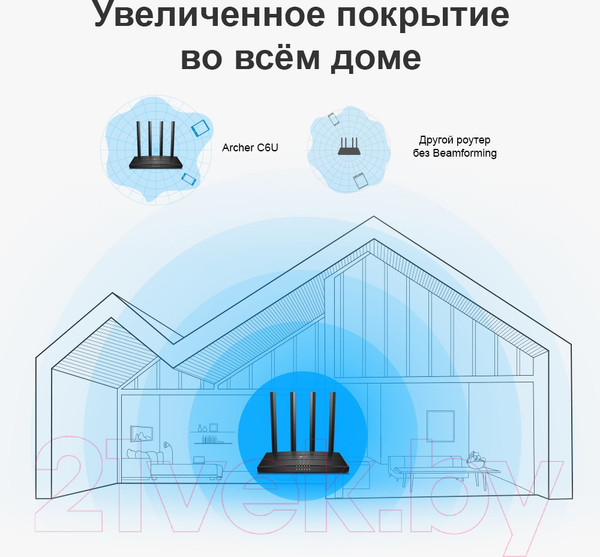 Изображение товара Беспроводной маршрутизатор TP-Link Archer C6U