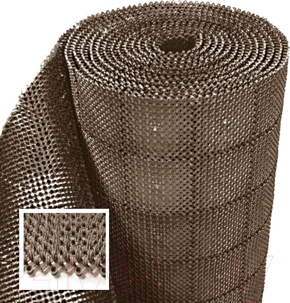 Изображение товара Коврик грязезащитный Ковропласт Травка (92x1180, коричневый)