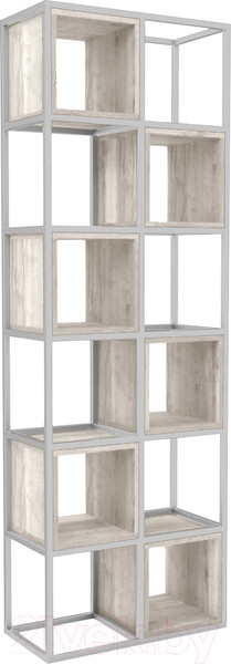 Изображение товара Стеллаж Hype Mebel Грос-2 70x210 (белый/древесина белая)