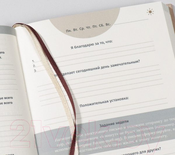 Изображение товара Мотивационный ежедневник Альпина 6 минут. Ежедневник, который изменит вашу жизнь. Корица (Спенст Д.)