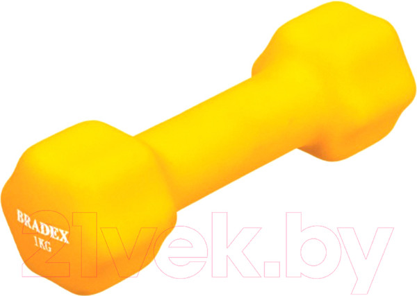 Изображение товара Гантель Bradex SF 0540 (1кг, желтый)