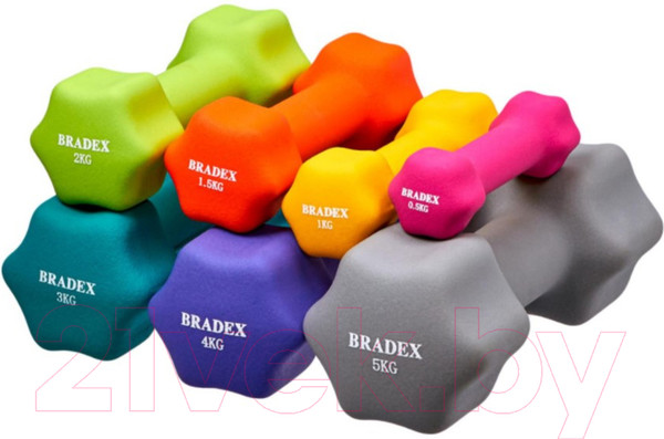 Изображение товара Гантель Bradex SF 0545 (5кг, серый)