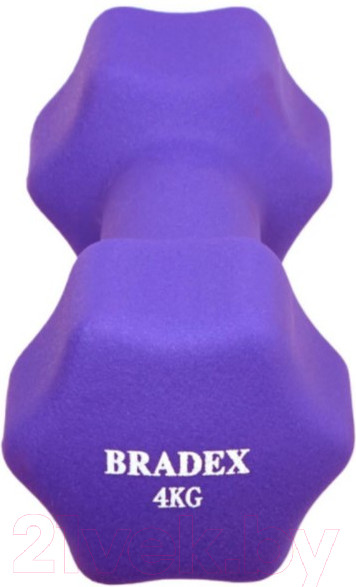 Изображение товара Гантель Bradex SF 0544 (4кг, фиолетовый)
