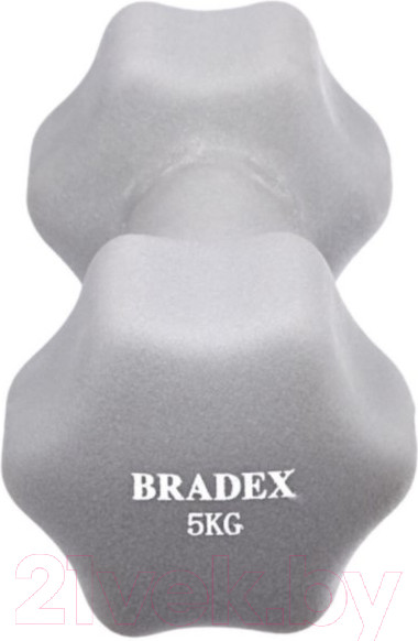 Изображение товара Гантель Bradex SF 0545 (5кг, серый)