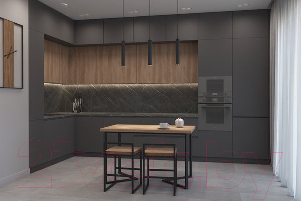 Изображение товара Обеденный стол Hype Mebel Дельта раздвижной 110x70 (белый/дуб галифакс натуральный)