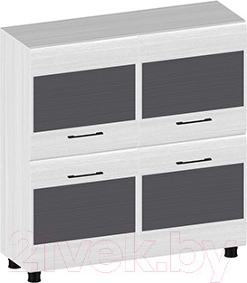 Изображение товара Тумба Лером Камелия ТБ-2605-СЯ-Г (снежный ясень/серая вставка)