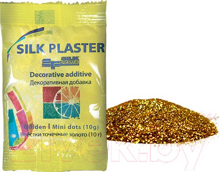 Изображение товара Блестки для жидких обоев Silk Plaster Точка мини (10гр, золото)
