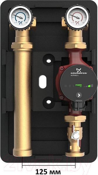 Изображение товара Насосно-смесительный узел коллектора Grundfos Heatmix D25 Alpha 2L 60 (99309072)