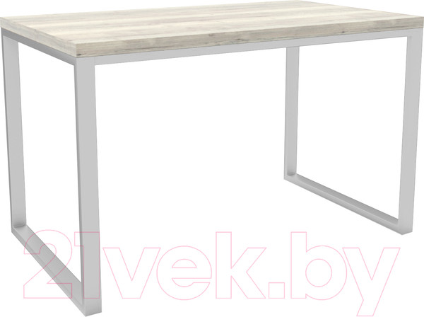 Изображение товара Обеденный стол Hype Mebel Чикаго 110x70 (белый/древесина белая)