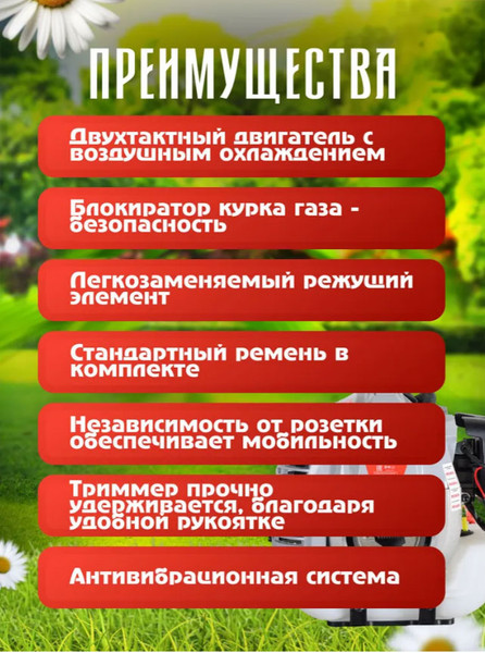 Изображение товара Триммер бензиновый Ресанта БТР-1300П (70/2/35)