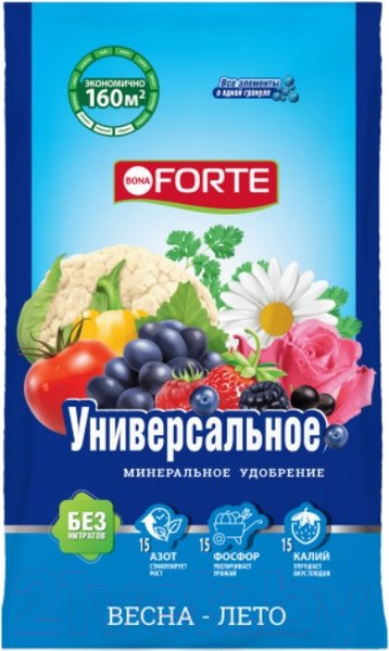 Изображение товара Удобрение Bona Forte Универсальное весна-лето BF23010121 (1кг)