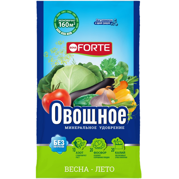 Изображение товара Удобрение Bona Forte Овощное весна-лето BF23010211 (1кг)