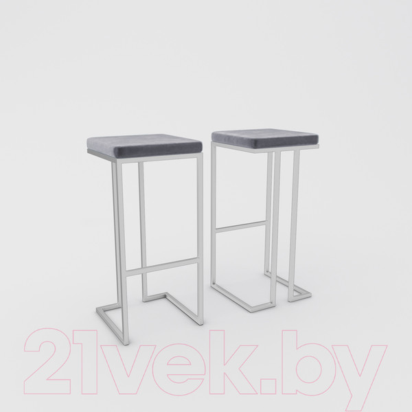 Изображение товара Табурет барный Hype Mebel Кинг (белый/серый)