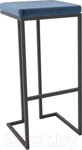Изображение товара Табурет барный Hype Mebel Кинг (черный/синий)