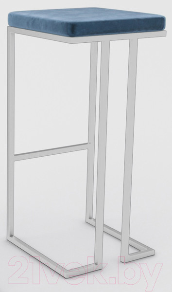 Изображение товара Табурет барный Hype Mebel Кинг (белый/синий)