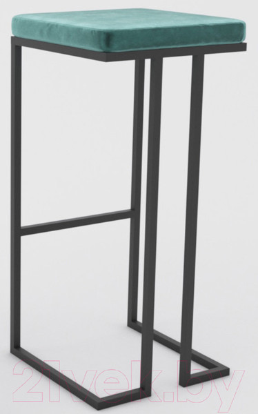 Изображение товара Табурет барный Hype Mebel Кинг (черный/зеленый)