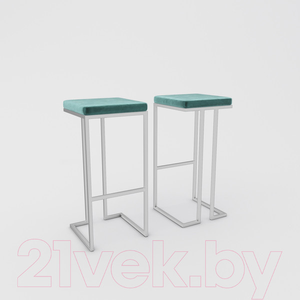 Изображение товара Табурет барный Hype Mebel Кинг (белый/зеленый)