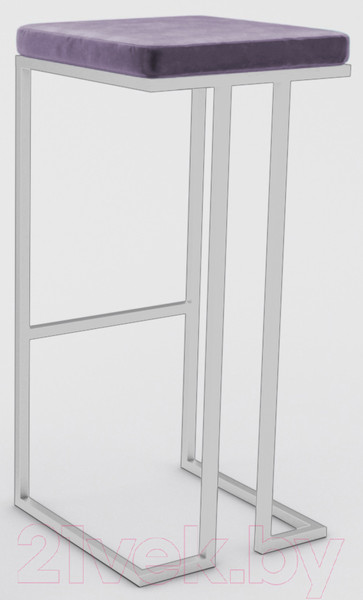 Изображение товара Табурет барный Hype Mebel Кинг (белый/фиолетовый)