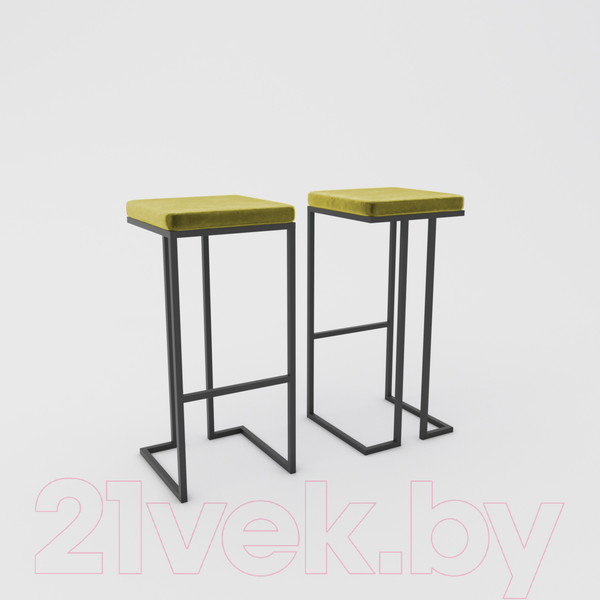 Изображение товара Табурет барный Hype Mebel Кинг (черный/золото)