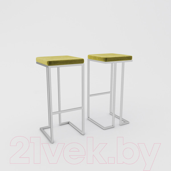 Изображение товара Табурет барный Hype Mebel Кинг (белый/золото)