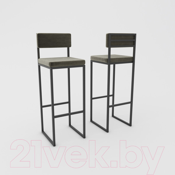 Изображение товара Стул барный Hype Mebel Голди (черный/серый)