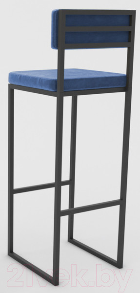 Изображение товара Стул барный Hype Mebel Голди (черный/синий)