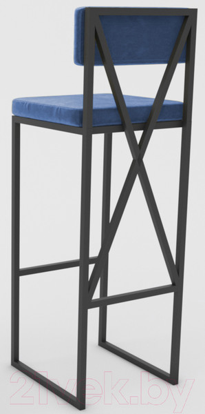 Изображение товара Стул барный Hype Mebel Грос (черный/синий)