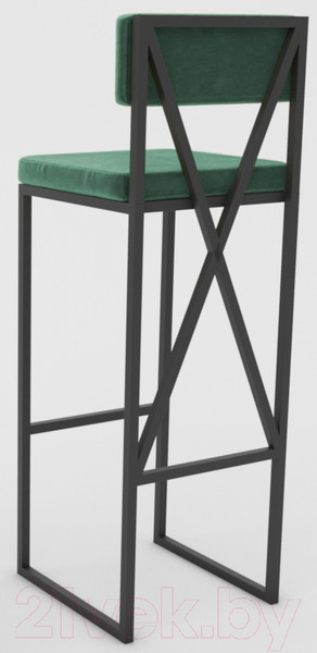 Изображение товара Стул барный Hype Mebel Грос (черный/зеленый)