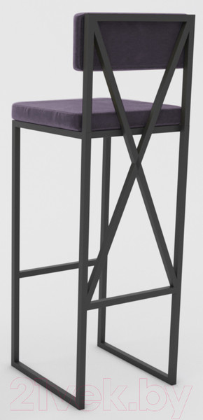 Изображение товара Стул барный Hype Mebel Грос (черный/фиолетовый)