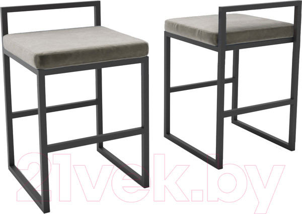 Изображение товара Стул Hype Mebel Энзо (черный/серый)