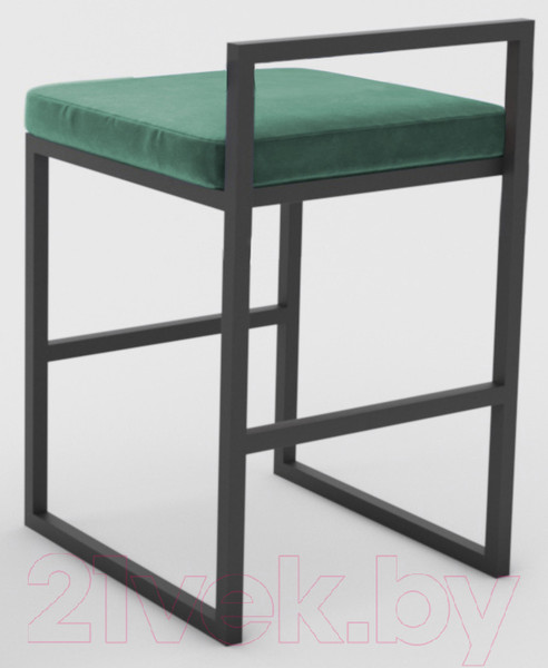 Изображение товара Стул Hype Mebel Энзо (черный/зеленый)