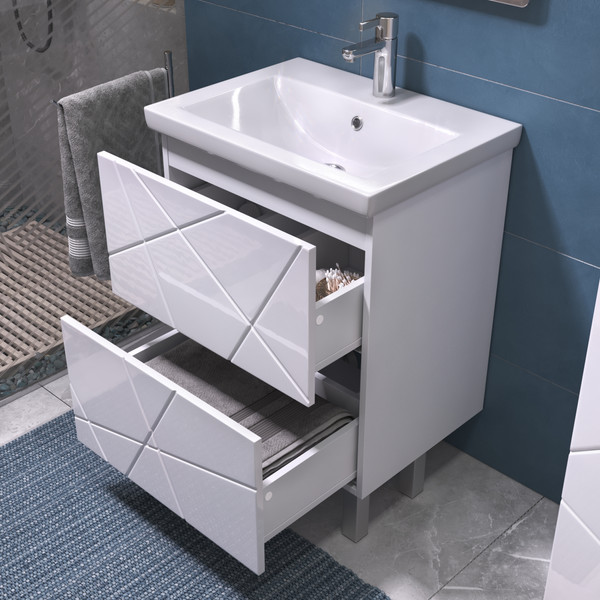 Изображение товара Тумба под умывальник Vigo Geometry 600-0-2