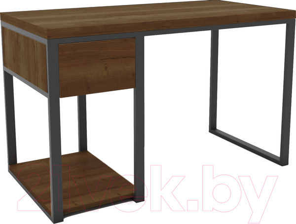 Изображение товара Письменный стол Hype Mebel Дэск 110x50 (черный/дуб галифакс олово)