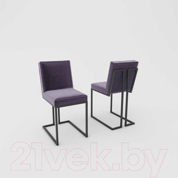 Изображение товара Стул Hype Mebel Морган (черный/фиолетовый)