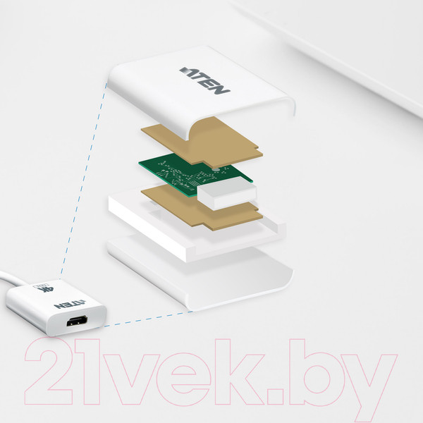 Изображение товара Адаптер Aten DisplayPort в HDMI VC986B-AT