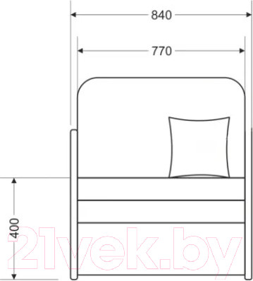 Изображение товара Кресло-кровать Комфорт-S Дариуш (Aqua Blue)