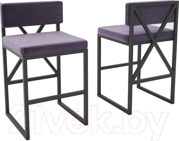 Изображение товара Стул Hype Mebel Грос (черный/фиолетовый)